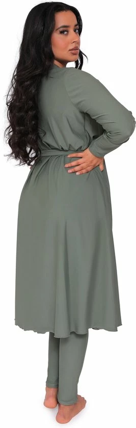 Burkini Saffier Pistache XL Van Mykiny Brand, Boerkini, Islamitisch Badpak/zwempak Bestaand Uit Zwemtuniek, Zwem Legging En Zwem Hoofddoek.Islamitische Zwempak. Hijab. Maillot De Bain. Maat XL 3 Burkini Saffier Pistache XL Van Mykiny Brand, Boerkini, Islamitisch Badpak/zwempak Bestaand Uit Zwemtuniek, Zwem Legging En Zwem Hoofddoek.Islamitische Zwempak. Hijab. Maillot De Bain. Maat XL - Afbeelding 3