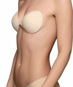 Bye Bra Onzichtbare BH, Zelfklevende BH, Push Up BH, Rugloze En Strapless BH, Plakbeha, Herbruikbaar, Beige, Cup D -lingerie-dames-badmode Winkel 273x840