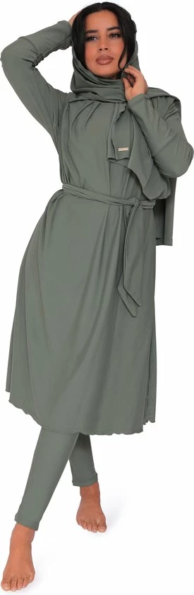 Burkini Saffier Pistache XL Van Mykiny Brand, Boerkini, Islamitisch Badpak/zwempak Bestaand Uit Zwemtuniek, Zwem Legging En Zwem Hoofddoek.Islamitische Zwempak. Hijab. Maillot De Bain. Maat XL 1 Burkini Saffier Pistache XL Van Mykiny Brand, Boerkini, Islamitisch Badpak/zwempak Bestaand Uit Zwemtuniek, Zwem Legging En Zwem Hoofddoek.Islamitische Zwempak. Hijab. Maillot De Bain. Maat XL