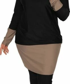 MYKINY BRAND Zwempak Pearl, UV 50 Werende Zwemkleding, UV 50 Beschermende Zwem Tuniek En Zwembroek M (excl. Turban)