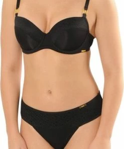 SAPPH - Roma Voorgevormde BH - Maat 80D - Zwart - Met Beugel - Dames -lingerie-dames-badmode Winkel 292x840