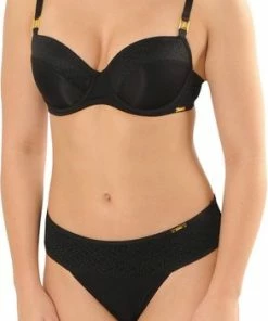 SAPPH - Roma Voorgevormde BH - Maat 80D - Zwart - Met Beugel - Dames -lingerie-dames-badmode Winkel 293x840 1