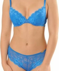 SAPPH - Odetta Push-Up BH Blauw - Maat 75B - Blauw - Met Beugel - Dames -lingerie-dames-badmode Winkel 300x840 2