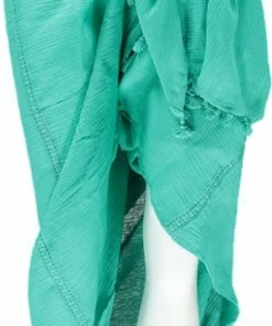 Sarlini Pareo Effen Omslagdoek Dames Turquoise
