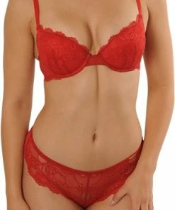 SAPPH - Odetta Brazilian Rood - Maat XL - Rood - Dames -lingerie-dames-badmode Winkel 304x840