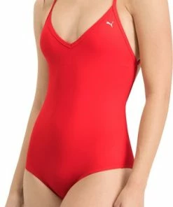Puma V-Neck Crossback Dames Badpak - 1-pack - Maat L -lingerie-dames-badmode Winkel 306x840