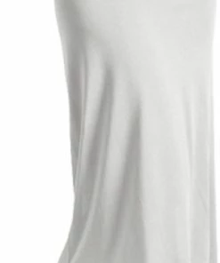 Merkloos Dames Onderrok - Katoen - Met Split - Wit - Maat XL (716)