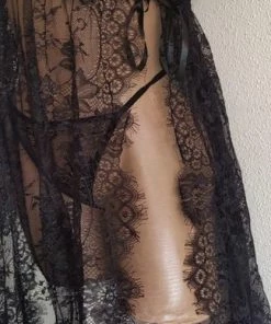 Merkloos Dames Sexy Lingerieset Van Kant Lang Model One Size 36-40 -lingerie-dames-badmode Winkel 324x840