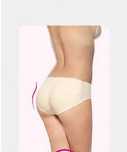 Bye Bra Naadloze Gewatteerde Slip, Lage Taille, Butt Lift, Butt Lifter Ondergoed, Beige, L -lingerie-dames-badmode Winkel 327x840