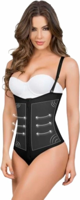 MARIAE 9103 COLOMBIAANSE FIGUURCORRIGERENDE SHAPEWEAR STRINGBODY VAN HOGE COMPRESSIE POWERNETSTOF| MAAT XS | KLEUR ZWART| SHORT LENGTE 3 MARIAE 9103 COLOMBIAANSE FIGUURCORRIGERENDE SHAPEWEAR STRINGBODY VAN HOGE COMPRESSIE POWERNETSTOF| MAAT XS | KLEUR ZWART| SHORT LENGTE - Afbeelding 3