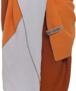 Knit Factory Fay Pareo - XL Sjaal - Stranddoek - Terra/Roest - 100% Biologisch Katoen -lingerie-dames-badmode Winkel 361x840 1