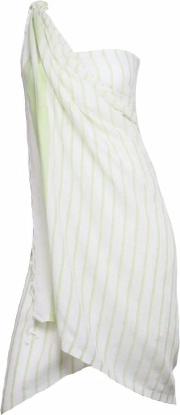 Merkloos Pareo Hamamdoek Aquastreeps Green 190x90 - 190x90cm - Pareo - Omslagdoek - Ultradun Strandlaken - Sneldrogende Saunadoek - Saunalaken - Stranddoek - Reishanddoek - Sneldrogende Handdoeken 9 Merkloos Pareo Hamamdoek Aquastreeps Green 190x90 - 190x90cm - Pareo - Omslagdoek - Ultradun Strandlaken - Sneldrogende Saunadoek - Saunalaken - Stranddoek - Reishanddoek - Sneldrogende Handdoeken - Afbeelding 9