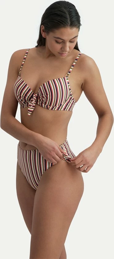 CYELL Sassy Stripe Hoog Bikinibroekje Meerkleurig, Roze, Groen Maat 44 (XXL) 4 CYELL Sassy Stripe Hoog Bikinibroekje Meerkleurig, Roze, Groen Maat 44 (XXL) - Afbeelding 4