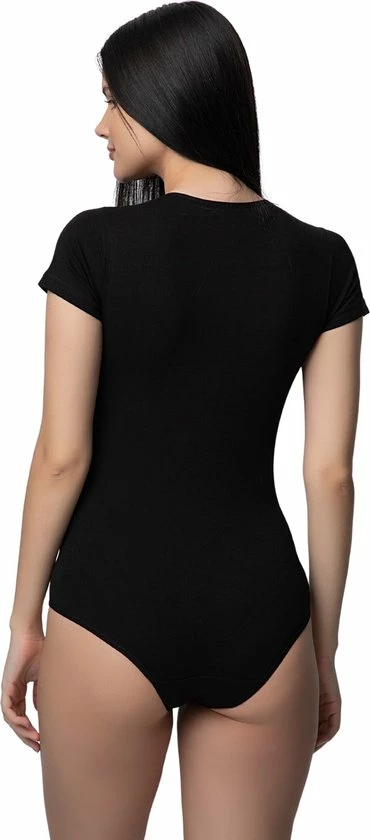 Merkloos DONEX-Bodysuit Met Korte Mouwen Voor Dames-Ondergoed Voor Dames-kleur-zwart-maat-XL 5 Merkloos DONEX-Bodysuit Met Korte Mouwen Voor Dames-Ondergoed Voor Dames-kleur-zwart-maat-XL - Afbeelding 5