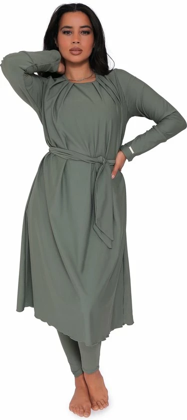 Burkini Saffier Pistache XL Van Mykiny Brand, Boerkini, Islamitisch Badpak/zwempak Bestaand Uit Zwemtuniek, Zwem Legging En Zwem Hoofddoek.Islamitische Zwempak. Hijab. Maillot De Bain. Maat XL 8 Burkini Saffier Pistache XL Van Mykiny Brand, Boerkini, Islamitisch Badpak/zwempak Bestaand Uit Zwemtuniek, Zwem Legging En Zwem Hoofddoek.Islamitische Zwempak. Hijab. Maillot De Bain. Maat XL - Afbeelding 8