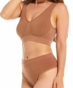 MAGIC Bodyfashion Bamboo Comfort Bra Mocha Vrouwen - Maat M -lingerie-dames-badmode Winkel 379x840