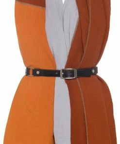 Knit Factory Fay Pareo - XL Sjaal - Stranddoek - Terra/Roest - 100% Biologisch Katoen -lingerie-dames-badmode Winkel 387x840