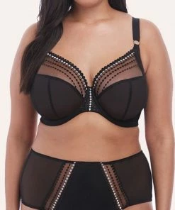 Elomi - Elomi Matilda Plunge BH - Maat 100G - Zwart - Met Beugel - Dames -lingerie-dames-badmode Winkel 394x840