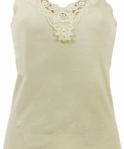 Cocodream Quality Dames Hemd Kant, Breed Bandje 228/1 - 50 - Beige