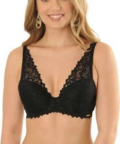 SAPPH - Flora Voorgevormde BH Zwart - Maat 75F - Zwart - Met Beugel - Dames -lingerie-dames-badmode Winkel 452x840 2