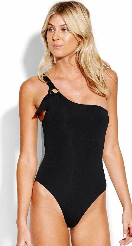 Seafolly Active One Shoulder Badpak Zwart Maat 34 1 Seafolly Active One Shoulder Badpak Zwart Maat 34