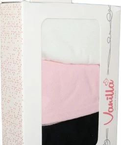 VANILLA - Dames Boxershort, Dames Ondergoed - 3 Stuks - Egyptisch Katoen - Zwart,Roze,Wit - SH3573 - M -lingerie-dames-badmode Winkel 466x840