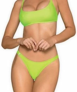lingerie-dames-badmode Winkel 54 Obsessive Mexico Beach Bikini - Bikiniset - Maat L - Groen