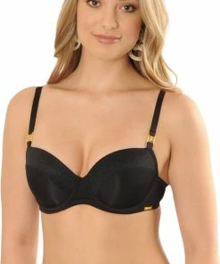 SAPPH - Roma Voorgevormde BH - Maat 80D - Zwart - Met Beugel - Dames -lingerie-dames-badmode Winkel 469x840 5