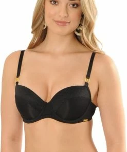 SAPPH - Roma Voorgevormde BH - Maat 80D - Zwart - Met Beugel - Dames -lingerie-dames-badmode Winkel 469x840 6