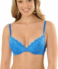SAPPH - Odetta Push-Up BH Blauw - Maat 75B - Blauw - Met Beugel - Dames -lingerie-dames-badmode Winkel 470x840 2