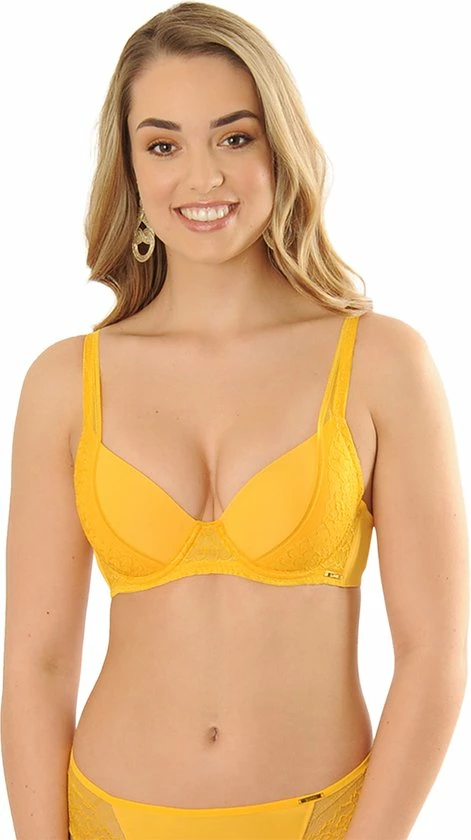 SAPPH - Diana Voorgevormde T-Shirt BH - Maat 75B - Geel - Met Beugel - Dames 9 SAPPH - Diana Voorgevormde T-Shirt BH - Maat 75B - Geel - Met Beugel - Dames - Afbeelding 9