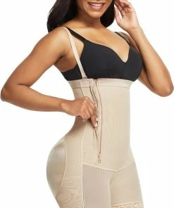 Merkloos Professionele Body Shaper – Afslank Body – Anti Cellulitis - Corrigerend Vrouwen Ondergoed – Afvallen - Body Shaper Vrouwen - Met Haakjes - Met Rits - Corrigerende Body - Slim Body