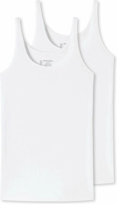 Schiesser 95/5 Organic 2PACK Tanktop Dames Onderhemd - Maat 42 1 Schiesser 95/5 Organic 2PACK Tanktop Dames Onderhemd - Maat 42