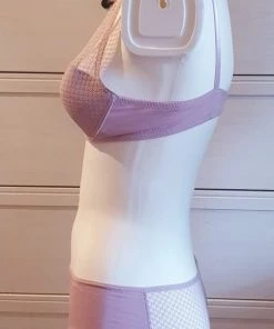 Cotonella Italiaanse Katoenen Lingerie Set In LILA, M - 80B -lingerie-dames-badmode Winkel 485x840 1