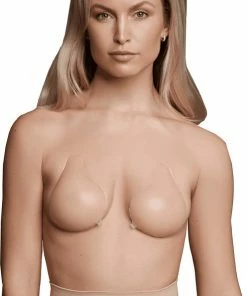 Bye Bra Zelfklevende BH, Borstliftcups, Strapless BH, Push-up BH, Rugloos, Herbruikbaar, Plakbeha, Beige, A -lingerie-dames-badmode Winkel 492x840 2