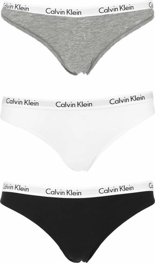 Calvin Klein Dames Slips (3-pack) - Zwart, Wit, Grijs - Maat M 7 Calvin Klein Dames Slips (3-pack) - Zwart, Wit, Grijs - Maat M - Afbeelding 7