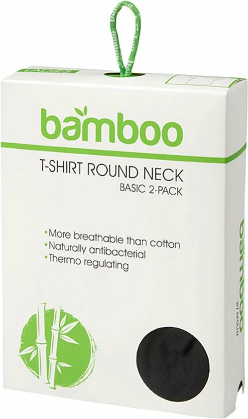 Apollo Dames T-shirt Bamboo Basic Ronde Hals Wit XL 2 Stuks 5 Apollo Dames T-shirt Bamboo Basic Ronde Hals Wit XL 2 Stuks - Afbeelding 5