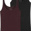 Schiesser 95/5 Organic 2PACK Top Dames Onderhemd - Maat 4XL