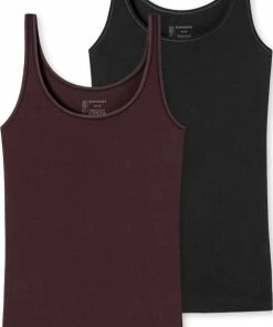 Schiesser 95/5 Organic 2PACK Top Dames Onderhemd - Maat 4XL