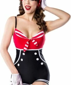 Belsira Badpak -XL- Vintage Rood/Zwart