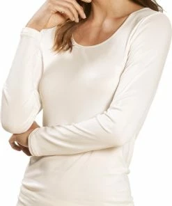 Mey Dames Emotion Long Sleeved Top 56202 5 Champagner