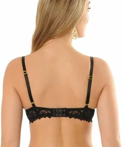 SAPPH - Flora Voorgevormde BH Zwart - Maat 75F - Zwart - Met Beugel - Dames -lingerie-dames-badmode Winkel 530x840