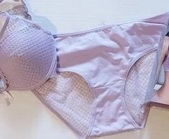 Cotonella Italiaanse Katoenen Lingerie Set In LILA, M - 80B -lingerie-dames-badmode Winkel 550x203