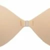 Bye Bra Onzichtbare BH, Zelfklevende BH, Push Up BH, Rugloze En Strapless BH, Plakbeha, Herbruikbaar, Beige, Cup D