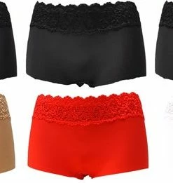 Sweet Angel Hipsters Ultra Soft Met Kant - 6pack - Maat M