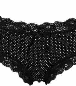 Beeren J&C String / Hipster Katoen Spikkel - L - Zwart