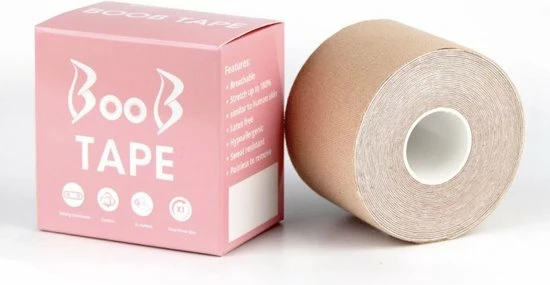 Merkloos Boobtape - Borst Tape - Bra Tape - Geschikt Voor Elke Cupmaat - 5 Meter Lang - Huidskleur Boobtape 1 Merkloos Boobtape - Borst Tape - Bra Tape - Geschikt Voor Elke Cupmaat - 5 Meter Lang - Huidskleur Boobtape
