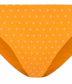 Beachlife Velvet Dot Strik Bikinibroekje - Oranje - Gestipt