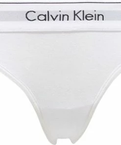 Calvin Klein - Modern Cotton String Wit - M -lingerie-dames-badmode Winkel 550x304