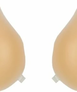 Bye Bra Zelfklevende BH, Borstliftcups, Strapless BH, Push-up BH, Rugloos, Herbruikbaar, Plakbeha, Beige, A